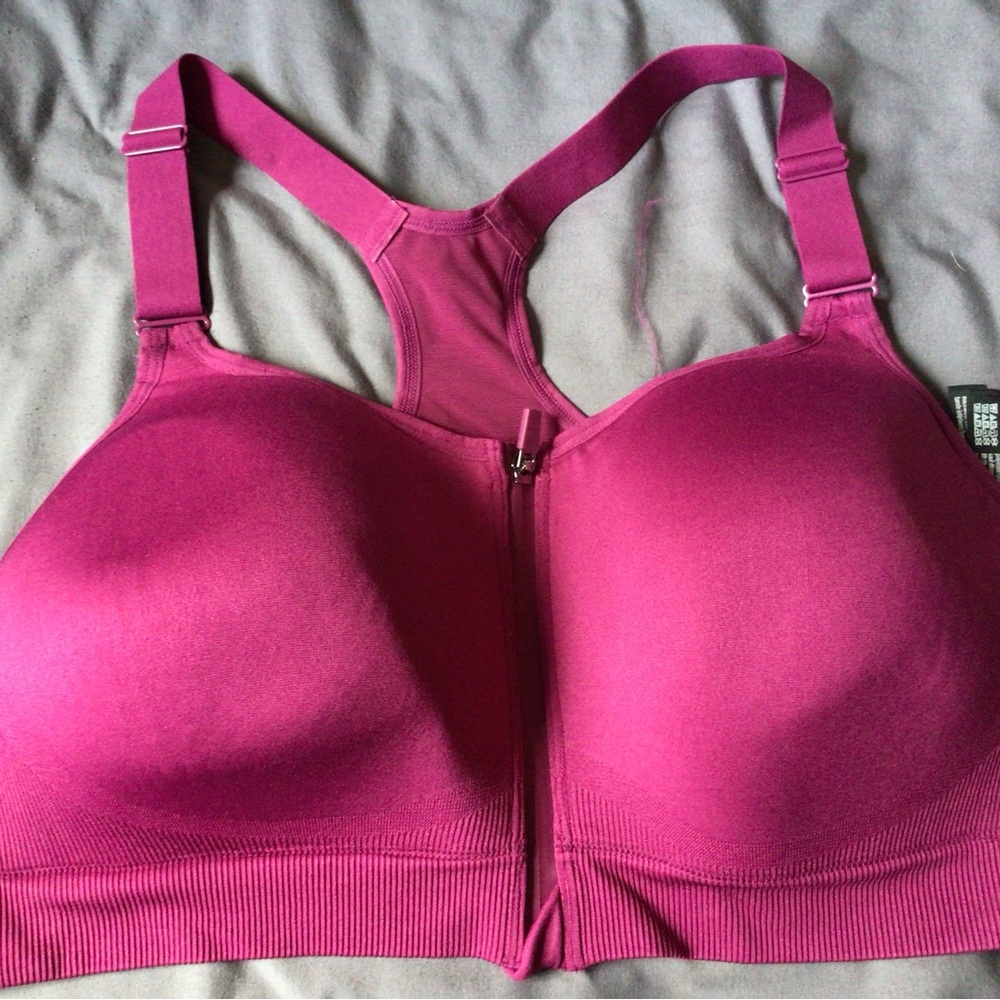 PINK Victoria's Secret Front-Zip Sports Bra -
